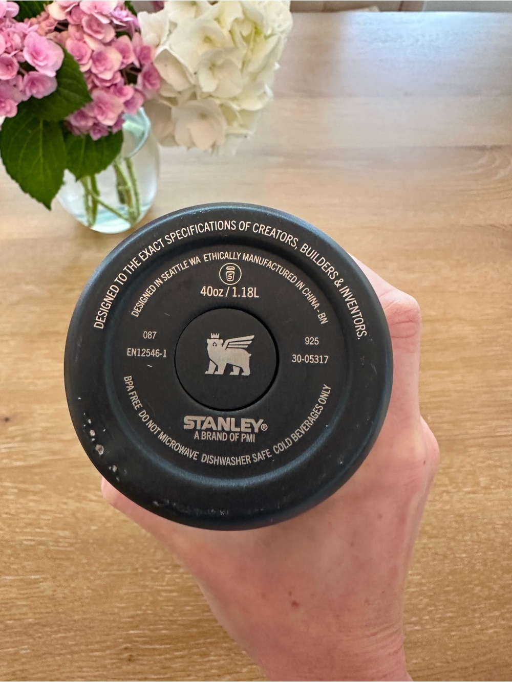 Stanley Black Stainless Travel Tumbler with Handle - Picture 2 of 3